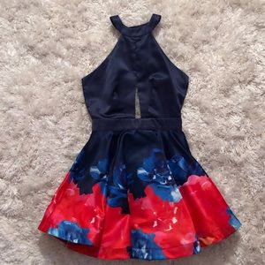 SOLD Chic Floral Flare Out Dress